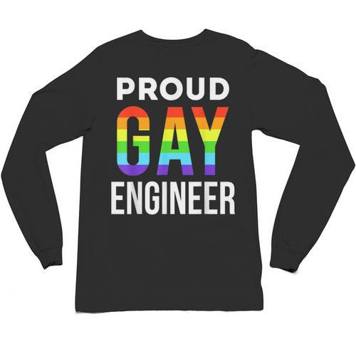 Proud Gay Engineer LGBTQ Rainbow Engineering Graduation Unisex Long Sleeve T-Shirt - Best Gift Smart
