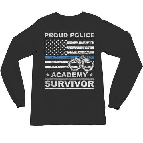 Proud Police Academy Survivor Graduation Unisex Long Sleeve T-Shirt - Best Gift Smart