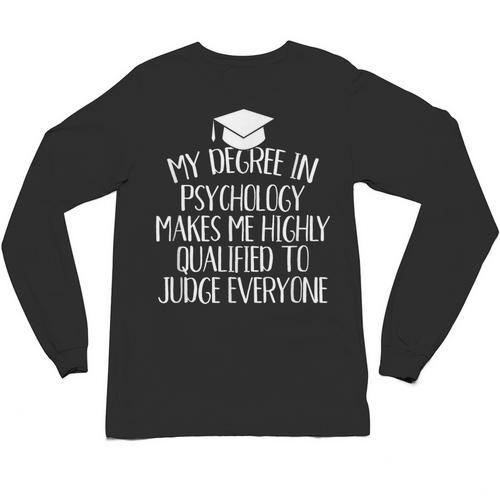 Psychology Major Graduation Unisex Long Sleeve T-Shirt - Best Gift Smart