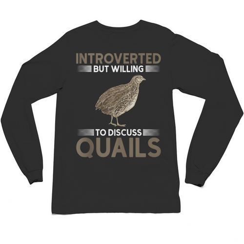 Quail Bird Lover Introvert Quail Unisex Long Sleeve T-Shirt - Raresse