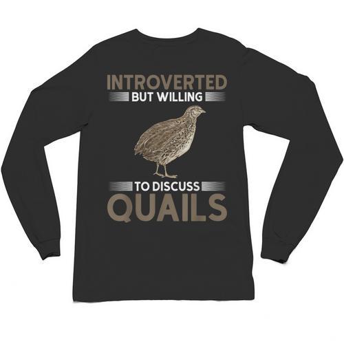 Quail Bird Lover Introvert Quail Unisex Long Sleeve T-Shirt - Raresse