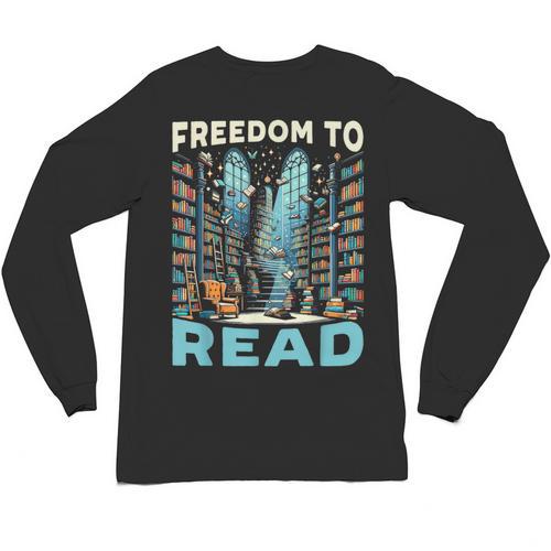 Read Banned Books Bookworm Book Lover Reading Literature Unisex Long Sleeve T-Shirt - Bookorys DE
