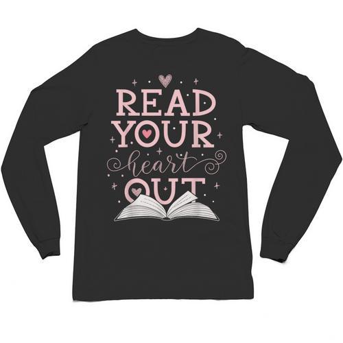 Read Your Heart Out Book Adventures In Pages Unisex Long Sleeve T-Shirt - Bookorys DE