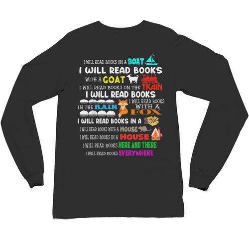 Read My Shirt Day For Kids Boy Girls i Will Read Book Unisex Long Sleeve T-Shirt - Bookorys UK