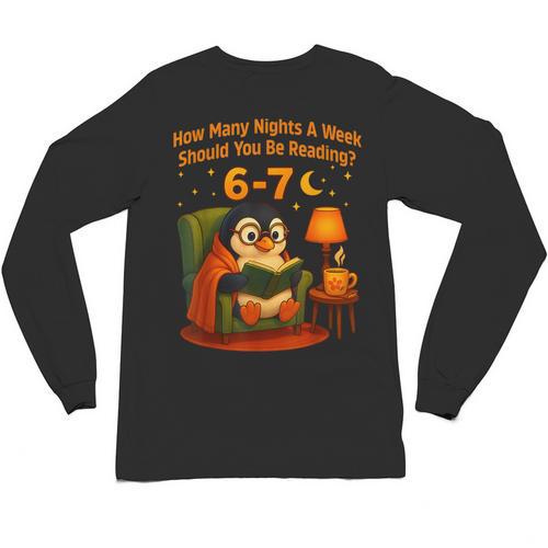 Reading 6 7 Six Seven Meme English Teacher Book Lover Unisex Long Sleeve T-Shirt - Bookorys CA