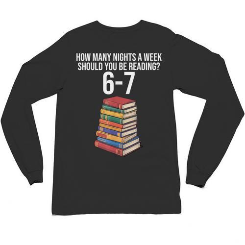 Reading Book Teacher 67 Six Seven Meme Unisex Long Sleeve T-Shirt - Bookorys DE