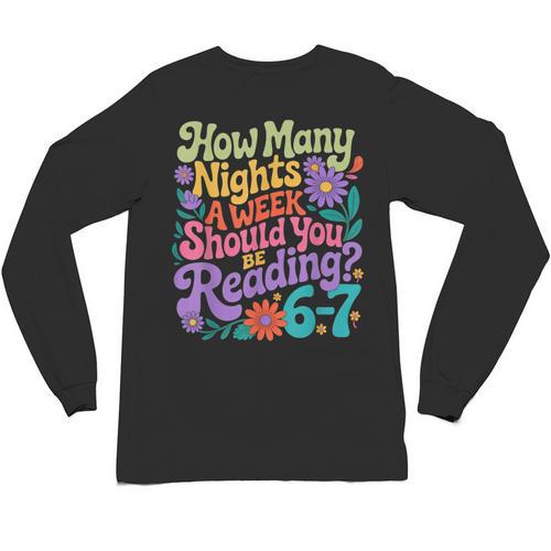 Reading Six Seven Meme Book Lover 67 Teacher 6 7 Unisex Long Sleeve T-Shirt - Bookorys CA