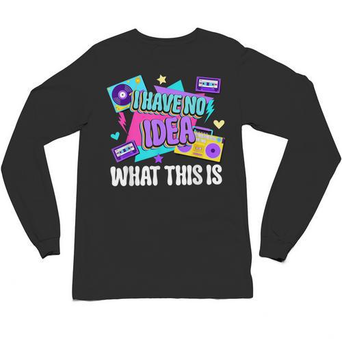 Retro 80s Style 90s Pop Fashion Nostalgia Eighties Music Unisex Long Sleeve T-Shirt - Figerry