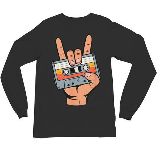 Retro Cassette Tape For 80s & 90s Nostalgia Unisex Long Sleeve T-Shirt - Figerry