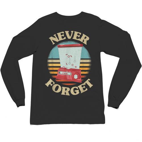 Retro Gaming Never Forget Nostalgia Vintage Unisex Long Sleeve T-Shirt - Figerry
