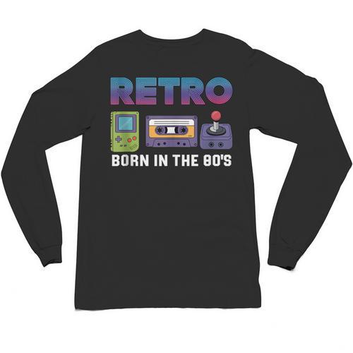 Retro Gaming Nostalgia Tee Perfect For Vintage Lovers Unisex Long Sleeve T-Shirt - Figerry