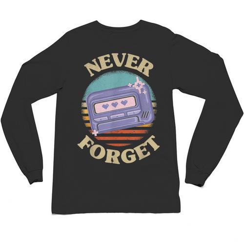 Retro Pager Never Forget Nostalgia Vintage Unisex Long Sleeve T-Shirt - Figerry