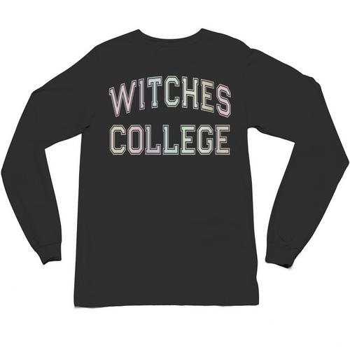 Retro Stay Away From Me WITCHES COLLEGE Introvert AntiSocial Unisex Long Sleeve T-Shirt - Raresse