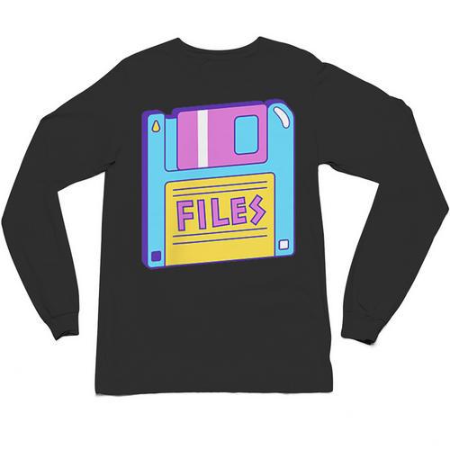 Retro TechnologyOld School Floppy Nostalgia 90s Generation Unisex Long Sleeve T-Shirt - Figerry