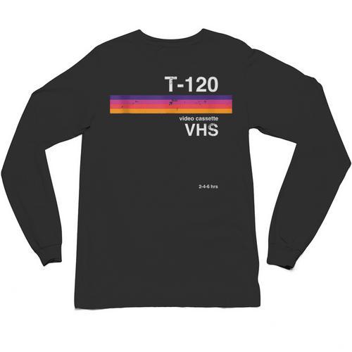 Retro VHS Tape 80s 90s Nostalgia For Movie Fans Unisex Long Sleeve T-Shirt - Figerry