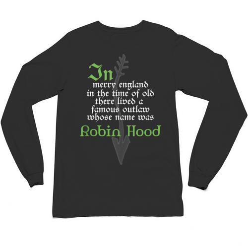 Robin Hood T Shirt For Book Lovers And Literature Fans Unisex Long Sleeve T-Shirt - Bookorys AU