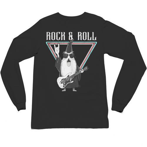 Rock & Roll Wizard Music Nostalgia Unisex Long Sleeve T-Shirt - Figerry
