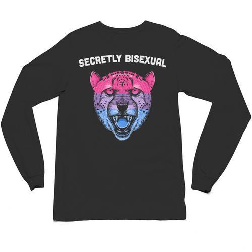 Secretly Bisexual Bi Introvert Bi Pride Antisocial LGBTQ Unisex Long Sleeve T-Shirt - Raresse