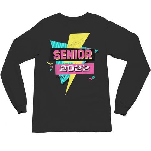 Senior 2022 Graduation Class Of 2022 Retro 90's Graduation Unisex Long Sleeve T-Shirt - Best Gift Smart
