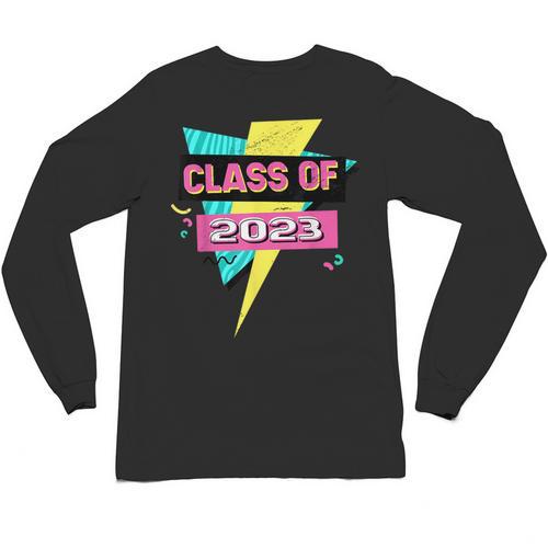 Senior 2023 Graduation Class Of 2023 Retro 90's Graduation Unisex Long Sleeve T-Shirt - Best Gift Smart