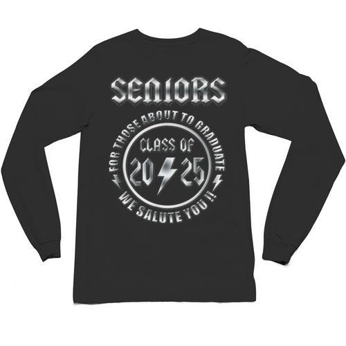 Senior 2025 Classic Rock Graduation We Salute You Unisex Long Sleeve T-Shirt - Best Gift Smart