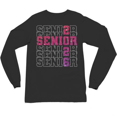 Senior 2026 Class Of 2026 Graduation 2026 Pink Girl Women Unisex Long Sleeve T-Shirt - Best Gift Smart