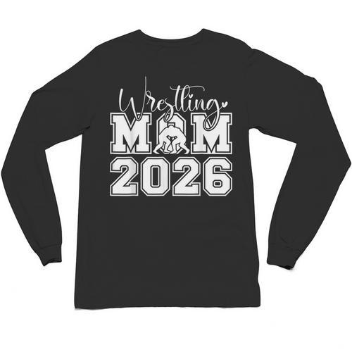 Senior 2026 Wrestling Mom Proud Senior 2026 Mom Graduation Unisex Long Sleeve T-Shirt - Best Gift Smart