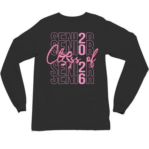 Senior Class Of 2026 Coquette Bow Graduation 2026 Girl Women Unisex Long Sleeve T-Shirt - Best Gift Smart