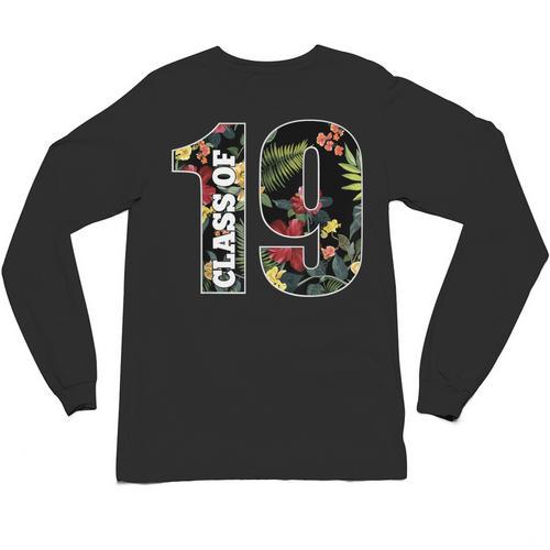 Senior Floral Class Of 2019 Shirt Graduation Idea Unisex Long Sleeve T-Shirt - Best Gift Smart