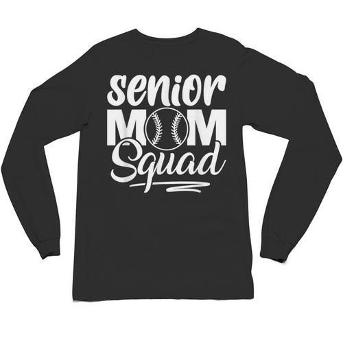 Senior Mom Squad Baseball Class Of 2023 Graduation Unisex Long Sleeve T-Shirt - Best Gift Smart