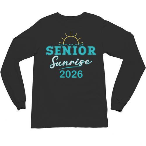 Senior Sunrise Class Of 2026 Vintage Graduation High School Unisex Long Sleeve T-Shirt - Best Gift Smart