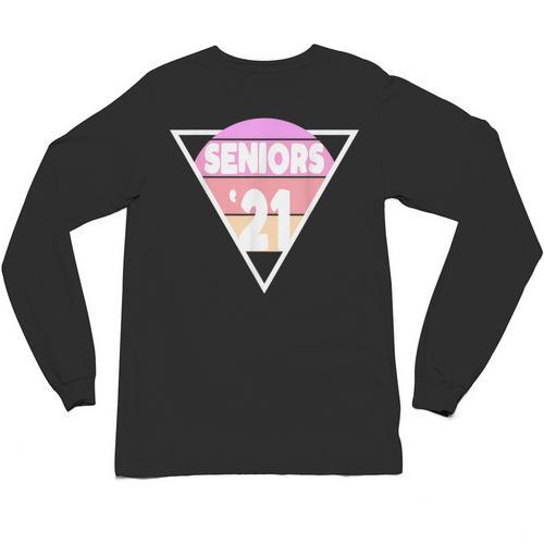 Seniors 2021 For Her Him Retro 21 Graduation Class Unisex Long Sleeve T-Shirt - Best Gift Smart