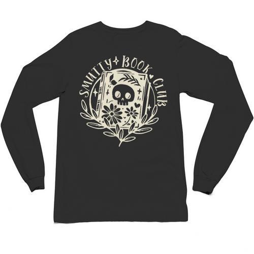 Smutty Book Club Smutty Book Lover Front And Back Spicy Book Unisex Long Sleeve T-Shirt - Bookorys