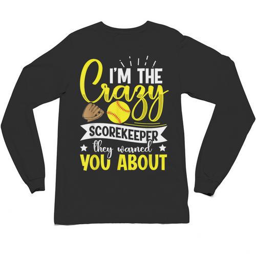 Softball Scorekeeper For a Score Book Keeper Unisex Long Sleeve T-Shirt - Bookorys UK
