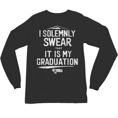 I Solemnly Swear That It's My Graduation Class Of 2024 Grad Unisex Long Sleeve T-Shirt - Best Gift Smart