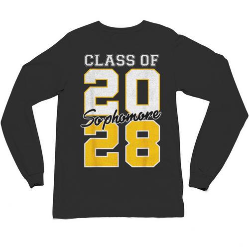 Sophomore 2028 Class Of 2028 Graduation 2028 10th Grade Unisex Long Sleeve T-Shirt - Best Gift Smart