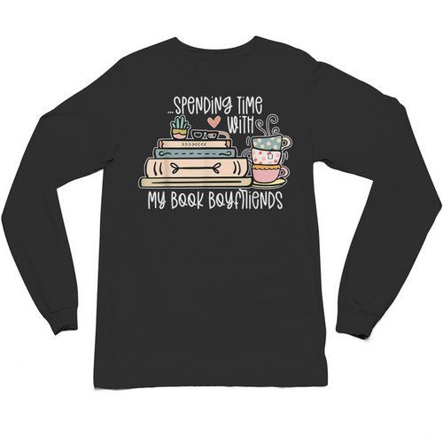 Spending Time With My Book Boyfriends Apparel Unisex Long Sleeve T-Shirt - Bookorys DE