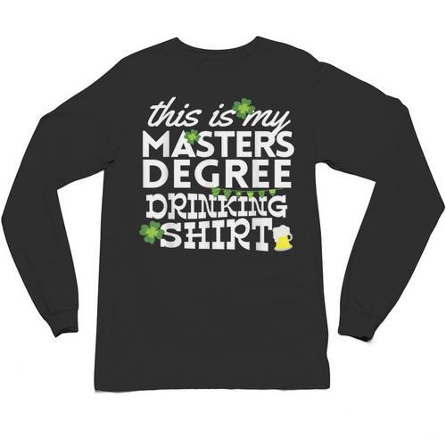 St Patricks Day Masters Degree MSW Graduation Social Work Unisex Long Sleeve T-Shirt - Best Gift Smart