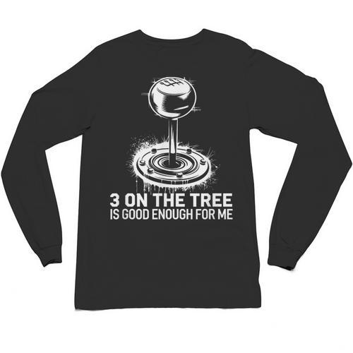 Stick Shift Nostalgia Column Shift Line Unisex Long Sleeve T-Shirt - Figerry