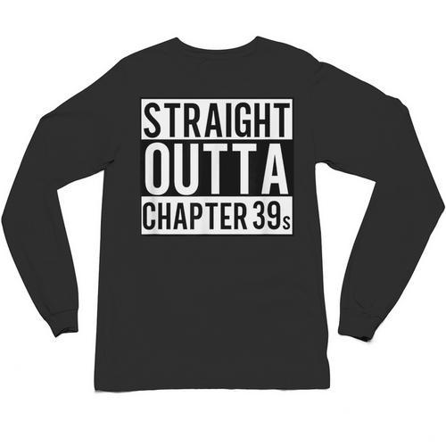 Straight Outta Chapter 39 Cute Book Lover Reader Unisex Long Sleeve T-Shirt - Bookorys DE