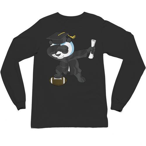 Student Graduation 2022 Panda Football Boys Girls Teenager Unisex Long Sleeve T-Shirt - Best Gift Smart