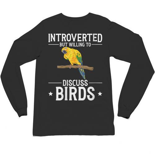 Sun Conure Introvert Parrot Bird Sun Conure Unisex Long Sleeve T-Shirt - Raresse