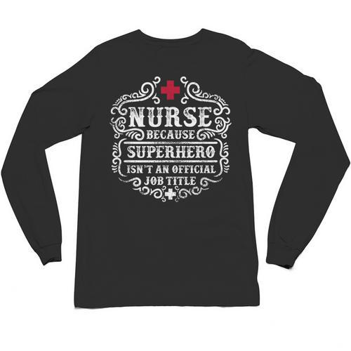 Superhero Nurse RN Graduation Thanks Shirt Unisex Long Sleeve T-Shirt - Best Gift Smart