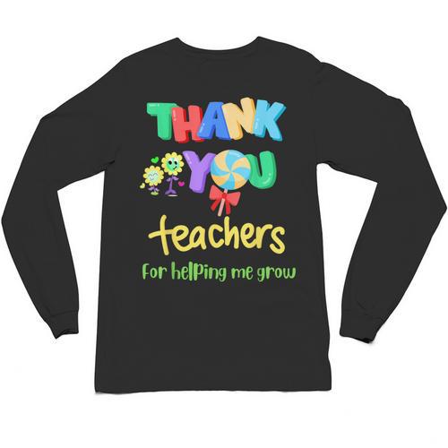 Thank You Teacher Appreciation Graduation Men Women Kids Unisex Long Sleeve T-Shirt - Best Gift Smart