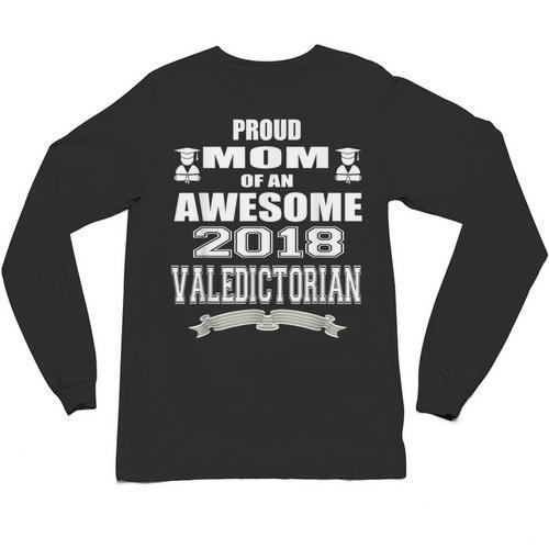 Valedictorian Scholar Mom T Shirt Graduation Speech Unisex Long Sleeve T-Shirt - Best Gift Smart