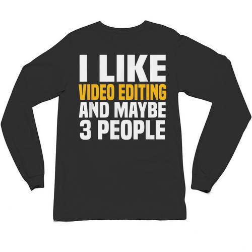 Video Editor Introvert Editing Production Filmmaking Job Unisex Long Sleeve T-Shirt - Raresse