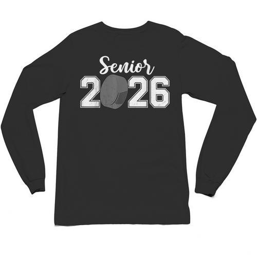 Vintage Class Of 2026 Hockey Senior 2026 Graduation 2026 Unisex Long Sleeve T-Shirt - Best Gift Smart