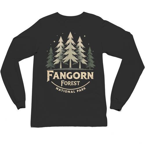 Vintage Fangorn Forest National Park Bookworms Saying Retro Unisex Long Sleeve T-Shirt - Bookorys