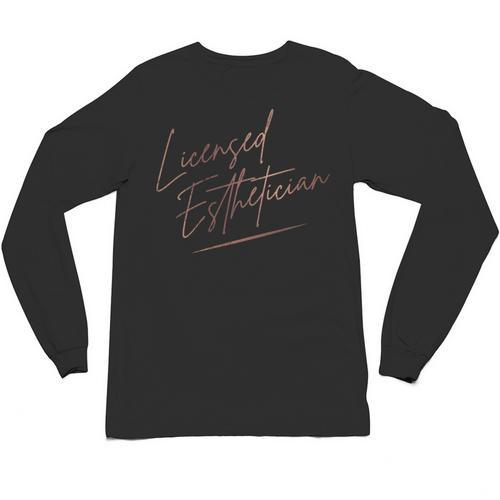 Vintage Licensed Esthetician Graduation Licensed Esthetician Unisex Long Sleeve T-Shirt - Best Gift Smart