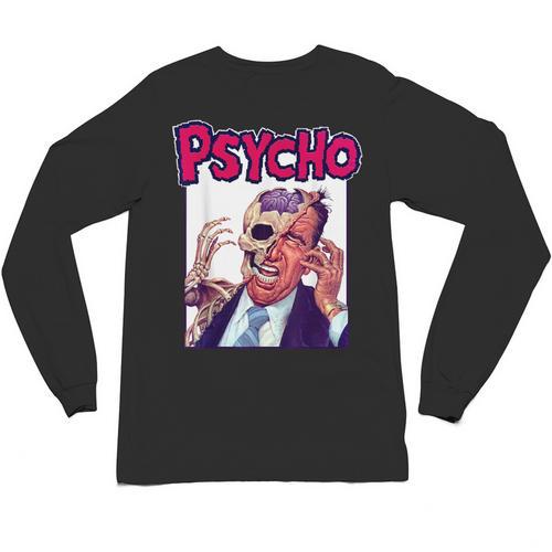 Vintage Movie Horror Poster Comic Book Graphic Film Night Unisex Long Sleeve T-Shirt - Bookorys
